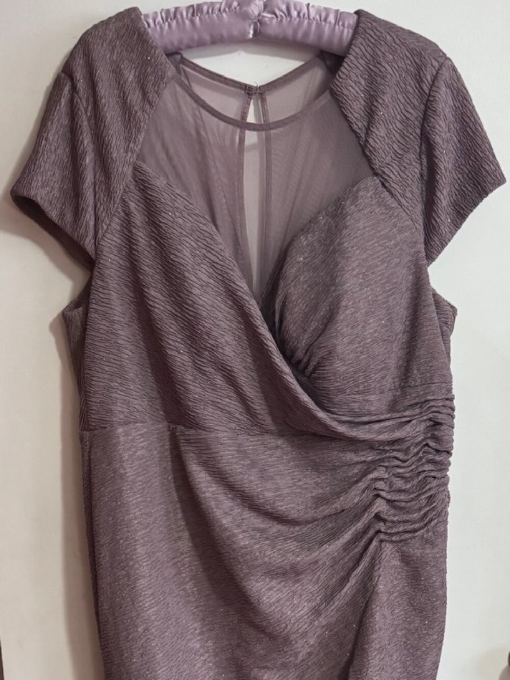 Shimmery Lilac, light purple full length Dress